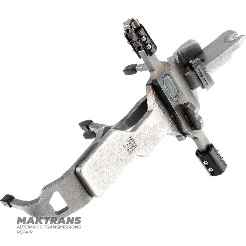 Shift fork 6 and Reverse gear VAG DSG6 DQ200 0AM (gen1) 0AM311562C 0AM311562L - linear bearing guides are welded (bearing ball outer Ø 4.50 mm)