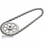 Drive chain complete with driven gear NISSAN GE9R01A / JATCO JR913E - 31 teeth (60.55 mm), 13 splines, 34 links chain (4.60 mm wide)