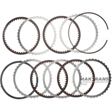 Steel and friction disc set B06 Brake NISSAN GE9R01A / JATCO JR913E - total thickness of the set is 19.30 mm, 4 friction discs