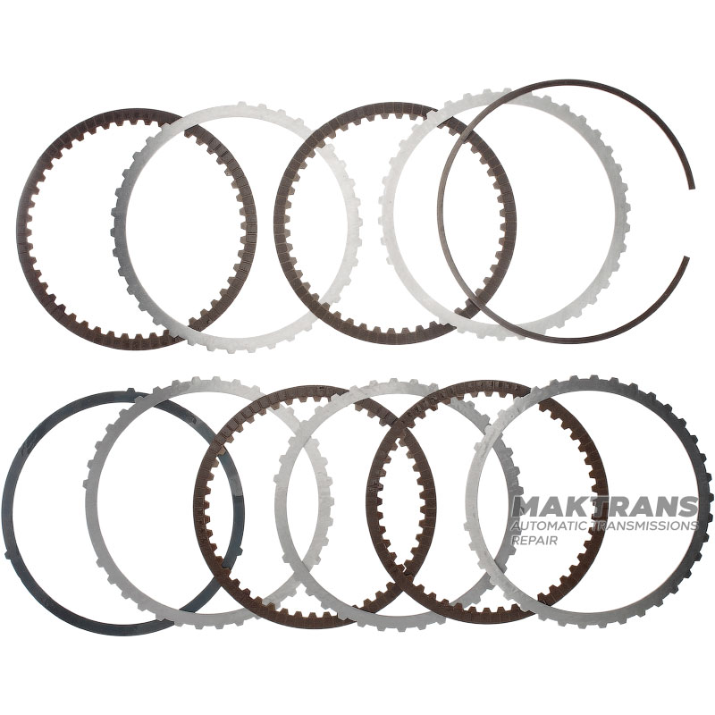 Steel and friction disc set B06 Brake NISSAN GE9R01A / JATCO JR913E - total thickness of the set is 19.30 mm, 4 friction discs