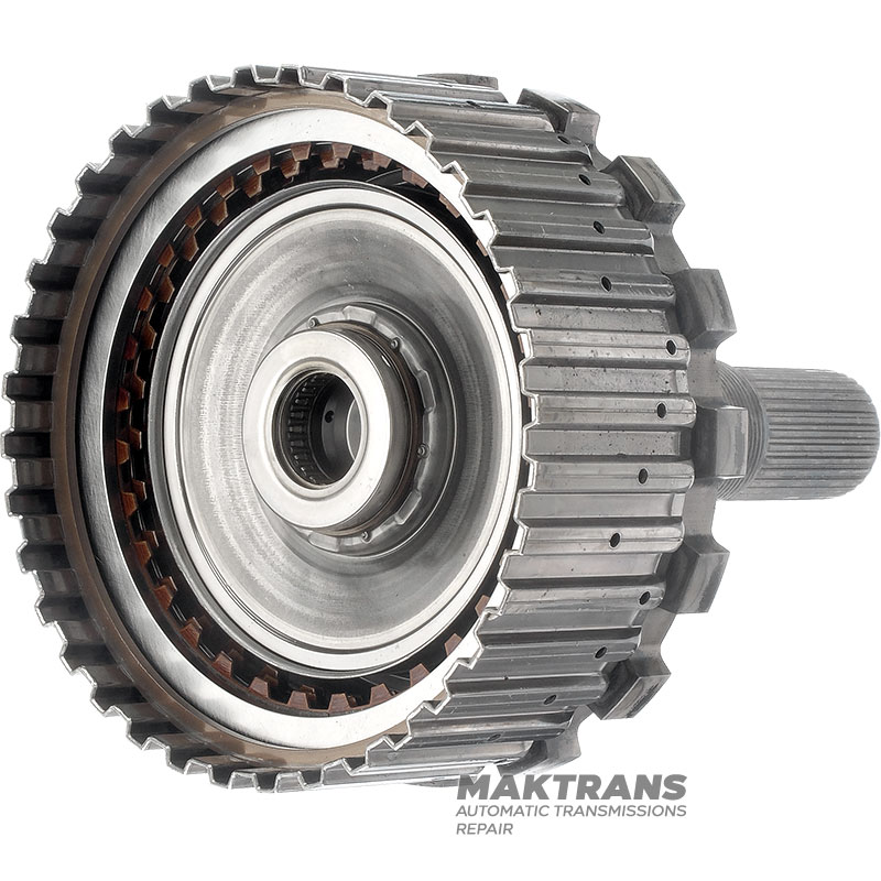 Output shaft 4WD / drum K27 Clutch NISSAN GE9R01A / JATCO JR913E - 5 friction discs, total height 206 mm (30 splines, outer Ø 31.45 mm)