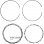 Set of plates and retaining rings for dual wet clutch VAG eHybrid 0DD DQ400 - 0EC907396 0EC141317B