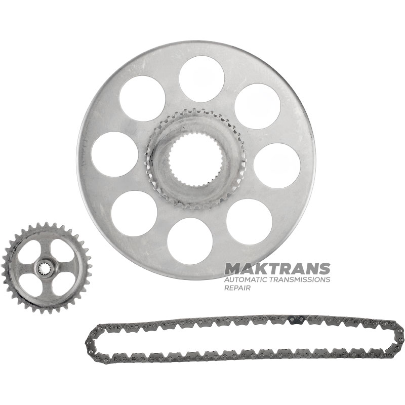 MAZDA CX-90 / CX-60 2.5L-3.3L HYBRID oil pump gear set - drive gear 35 teeth (34 splines), driven gear 33 teeth (14 splines), chain 36 links.
