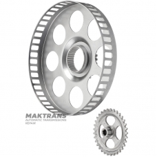 MAZDA CX-90 / CX-60 2.5L-3.3L HYBRID oil pump gear set - drive gear 35 teeth (34 splines), driven gear 33 teeth (14 splines), chain 36 links.