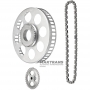 MAZDA CX-90 / CX-60 2.5L-3.3L HYBRID oil pump gear set - drive gear 35 teeth (34 splines), driven gear 33 teeth (14 splines), chain 36 links.