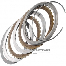 Set of steel and friction discs FORD 6F15 - 2 friction discs (total thickness of the set is 16.20 mm)