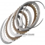 Set of steel and friction discs FORD 6F15 - 2 friction discs (total thickness of the set is 16.20 mm)