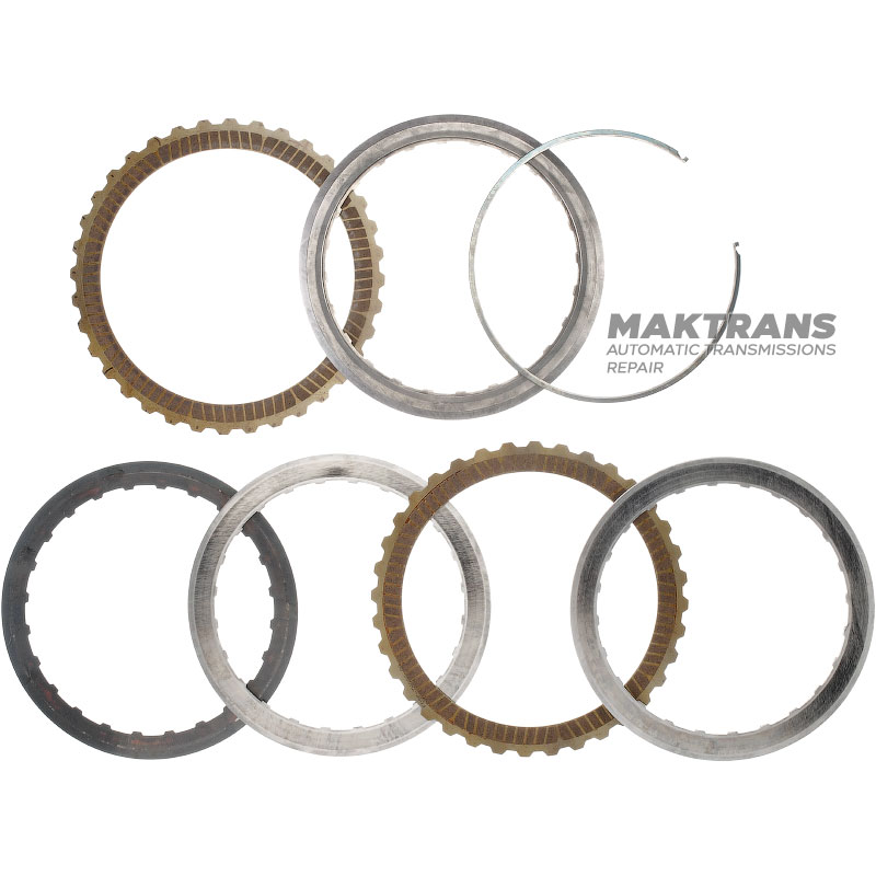 Set of steel and friction discs FORD 6F15 - 2 friction discs (total thickness of the set is 16.20 mm)