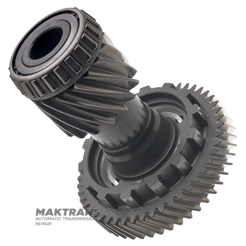 TOYOTA UA80 differential drive gear set - central caliper gear with original (OEM) used bearings (52 teeth, outer Ø 143.15 mm), industrial shaft (16 teeth (outer Ø 70.60 mm) / 49 teeth (outer Ø 136.75 mm)