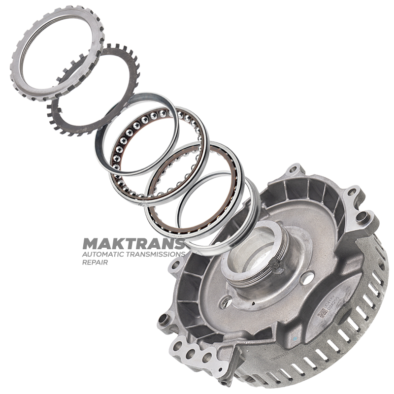 Central hub / drum B1 Brake / gear hub Drive Transfer TOYOTA UA80 3570448041 357040E010 - with original (OEM) used bearings, remanufactured journal for ball bearings