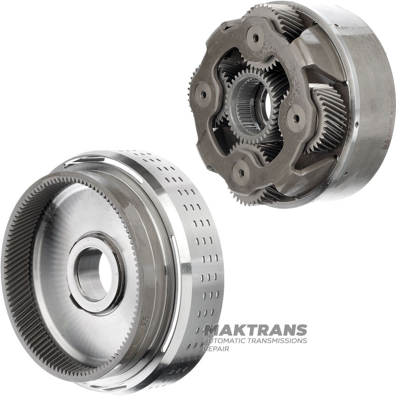 Planetary gear #3 MAZDA CX-90 / CX-60 2.5L-3.3L HYBRID — 4 satellites (34 teeth on the satellite), sun gear 38 teeth / 40 splines (outer Ø 56.70 mm), ring gear 106 pcs (outer Ø 123.65 mm)
