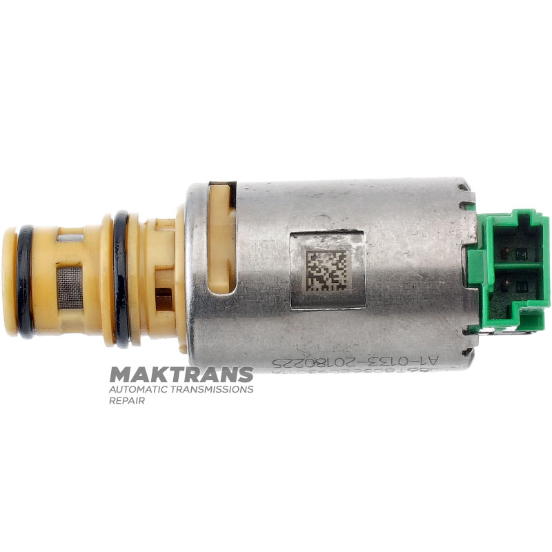 Torque converter lock-up solenoid [TCC] FORD 8F35 HL3P-7G136-AC HL3P7G136AC 24286515 [green connector, 4.6 - 5.2 Omh]