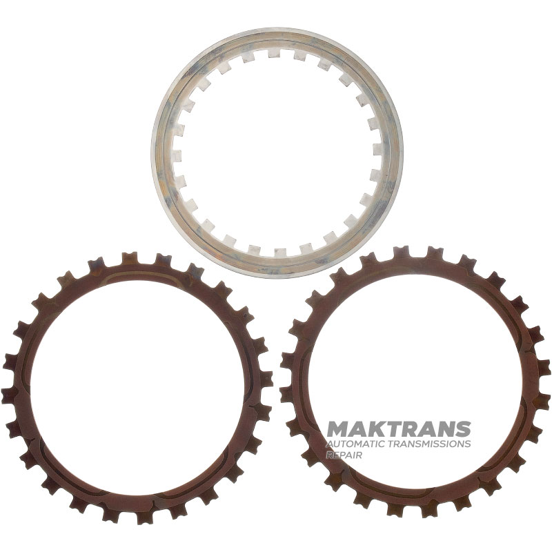 Set of steel and friction discs ZF 6HP28A (000 247), ZF 6HP19, 6HP21 (000 236, 000 044) — AUDI A4 Quattro 2.0L Turbo (2007 - 2012)