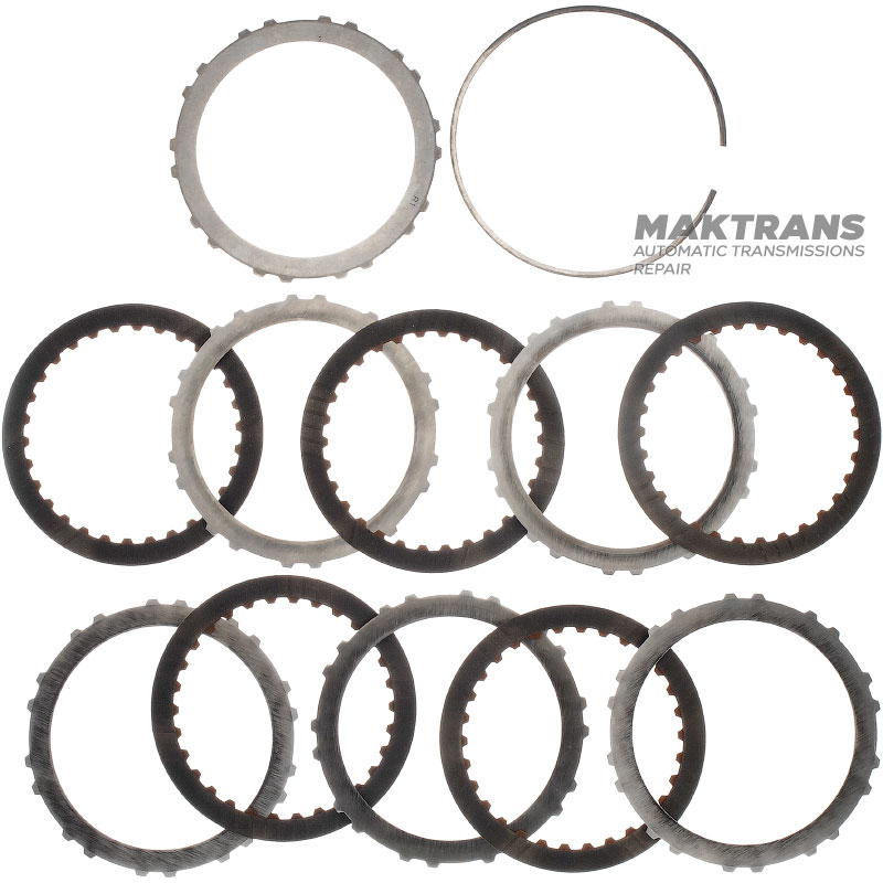 Set of steel and friction discs Overdrive Clutch R4A51 R5A51 V4A51 V5A51 - (5 friction discs, total thickness of the kit 25.30 mm)