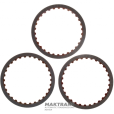 Friction disc set Reverse Clutch A4CF1 4554423300 - 3 friction discs (outer Ø 149 mm, 30 teeth, thickness 1.70 mm)