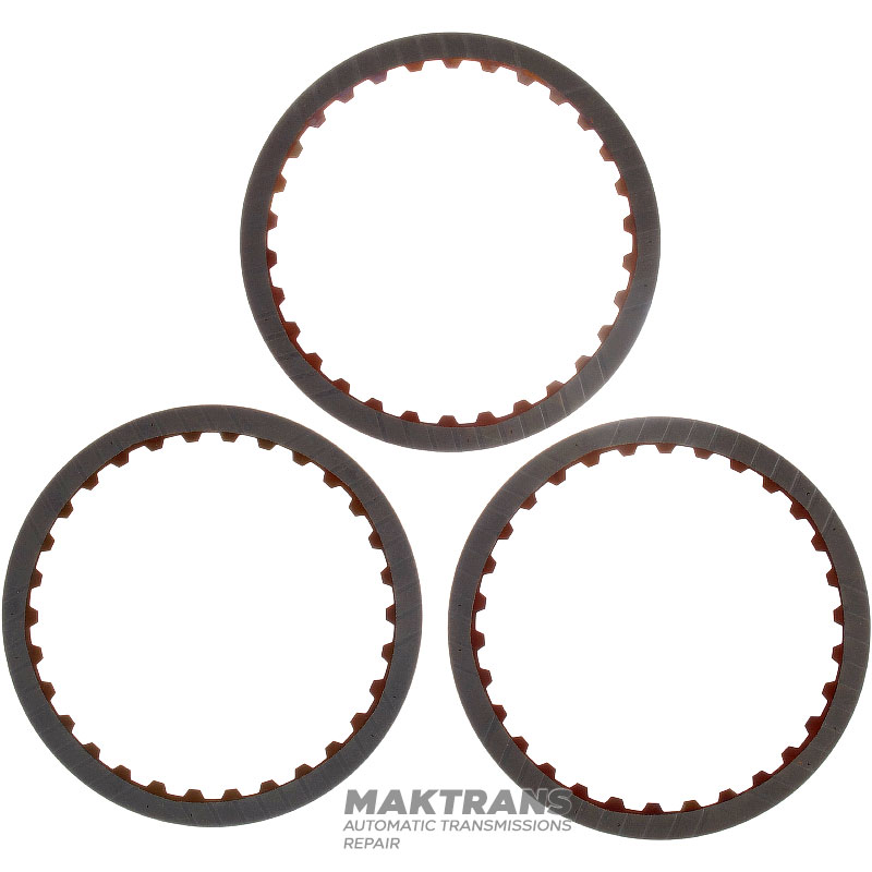 Friction disc set Reverse Clutch A4CF1 4554423300 - 3 friction discs (outer Ø 149 mm, 30 teeth, thickness 1.70 mm)