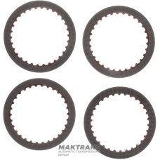 Friction disc set Overdrive Clutch A4CF1 4552423000 - 4 friction discs (outer Ø 137 mm, 30 teeth, thickness 1.70 mm)