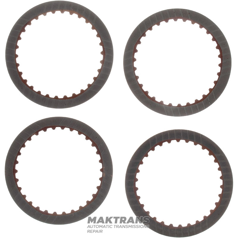Friction disc set Overdrive Clutch A4CF1 4552423000 - 4 friction discs (outer Ø 137 mm, 30 teeth, thickness 1.70 mm)
