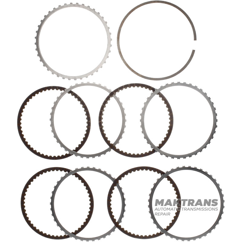 Steel and Friction Disc Set K2 / C2 Clutch TOYOTA UA80 3566748030 3566706030 - 4 friction discs (total thickness of the set is 18.40 mm)