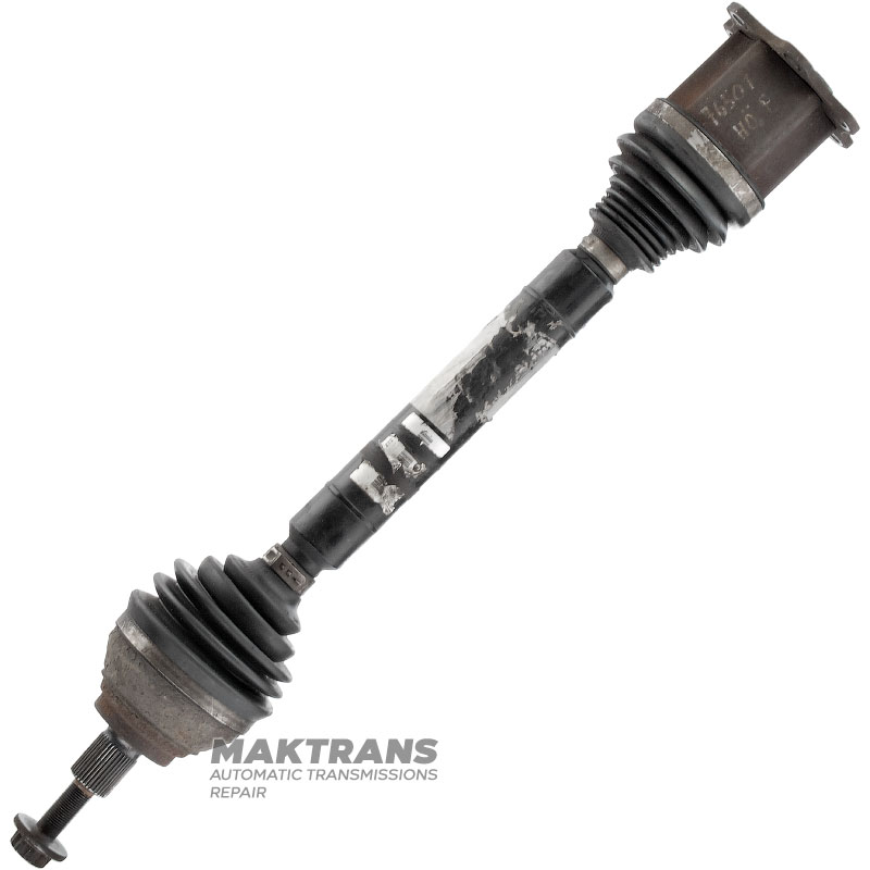 Front right axle shaft VAG DSG7 3Q0407272BB — Passat B8 2.0 TDI 2015 (splines, 6 mounting holes, outer Ø holes 10.35 mm, 50 mm distance between mounting holes)