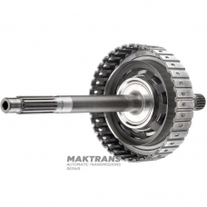 Input shaft / drum 3-5-R (empty, without discs and rubberized piston) A6GF1 454102F000 - total shaft length 321 mm
