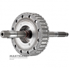 Input shaft / drum 3-5-R (empty, without discs and rubberized piston) A6GF1 454102F000 - total shaft length 321 mm