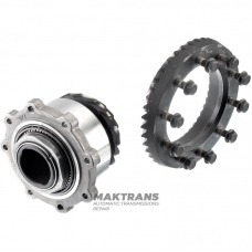 Main pair of hypoid gears (41 / 17 teeth) of the differential Chevrolet Corvette C6 (2005 - 2013) LINAMAR 84300369 6L80E - leading gear 17 teeth (outer Ø 126.20 mm) / driven gear 41 teeth (outer Ø 205 mm)