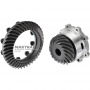 Main pair of hypoid gears (41 / 17 teeth) of the differential Chevrolet Corvette C6 (2005 - 2013) LINAMAR 84300369 6L80E - leading gear 17 teeth (outer Ø 126.20 mm) / driven gear 41 teeth (outer Ø 205 mm)