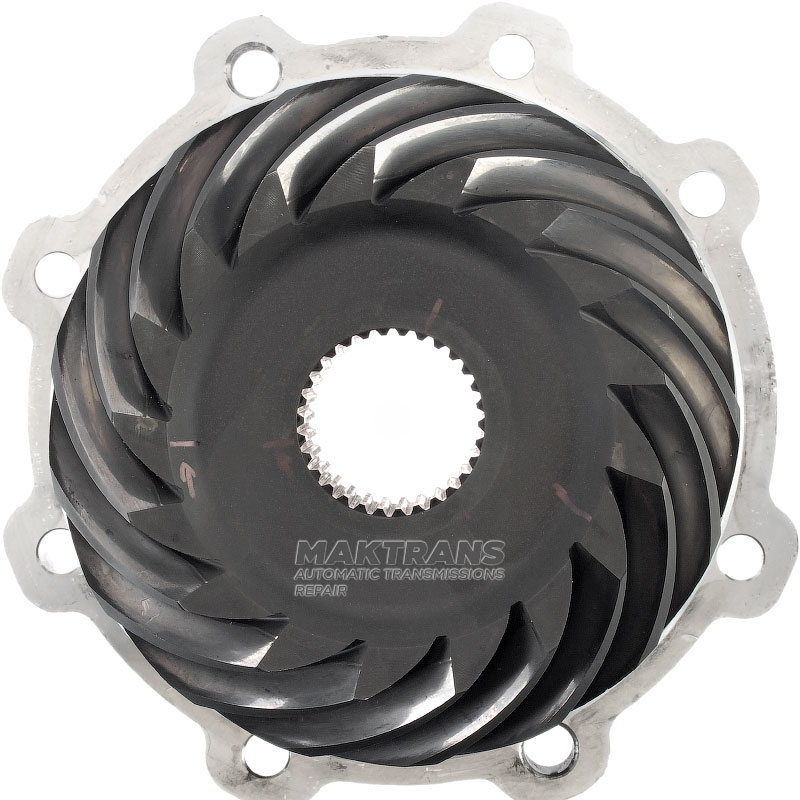 Main pair of hypoid gears (41 / 17 teeth) of the differential Chevrolet Corvette C6 (2005 - 2013) LINAMAR 84300369 6L80E - leading gear 17 teeth (outer Ø 126.20 mm) / driven gear 41 teeth (outer Ø 205 mm)
