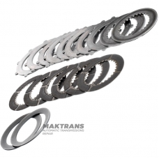 Set of steel and friction discs for differential lock Chevrolet Corvette C6 (2005 - 2013) 6L80E 12458083 — LINAMAR 84300369