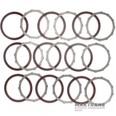 Overdrive/Direct Clutch Steel and Friction Disc Set DODGE CHRYSLER 47RE 4461042 5093167AA NVG44580 - 10 Friction Discs (total kit thickness 35.90mm)