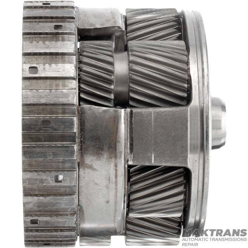 Rear planetary gear (without ring gear) ZF 6HP26 6HP28 1068332060818 - sun gears 38 teeth (outer Ø 73.10 mm) / 31 teeth (outer Ø 60.30 mm)