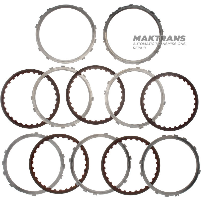 Low/Reverse Steel and Friction Disc Set JATCO JF404E - 5 Friction Discs (total set thickness 21.18mm)