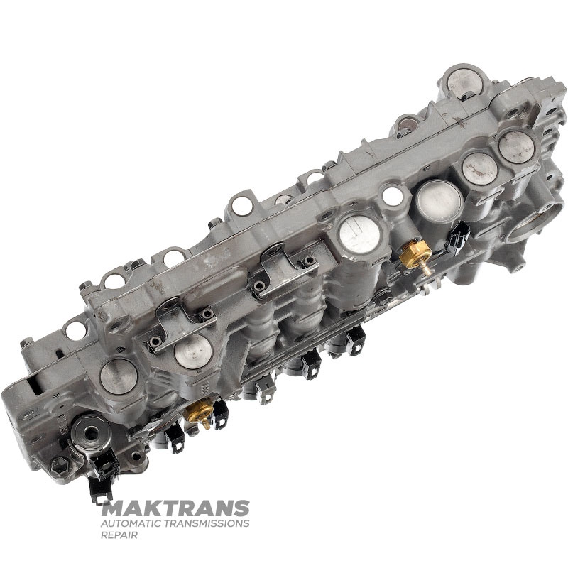 Valve block assembly with solenoids VAG 09D / AISIN WARNER TR-60SN - 2 pressure sensors, 2 ports, separator plate B-7