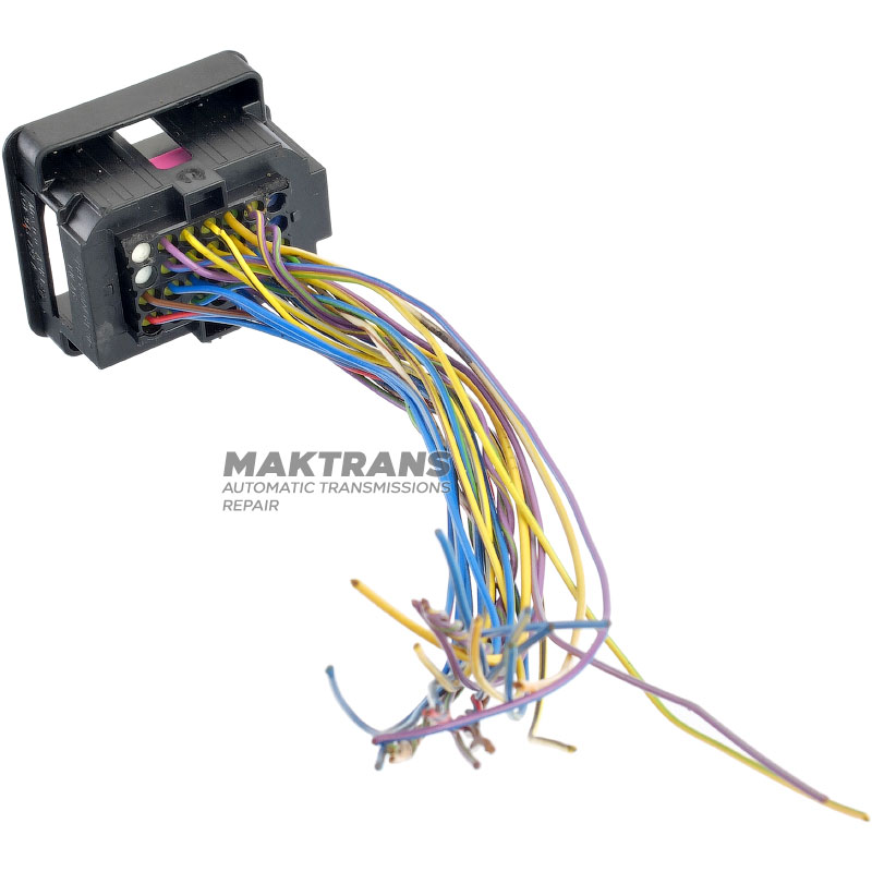 Connector with wires (part of valve body wiring) VAG 09P AQ450 - 3QF973722A