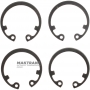 Set of retaining rings for the axle seals of the gear shift forks VAG eHybrid DQ400 0DD - 4 pcs. in a set