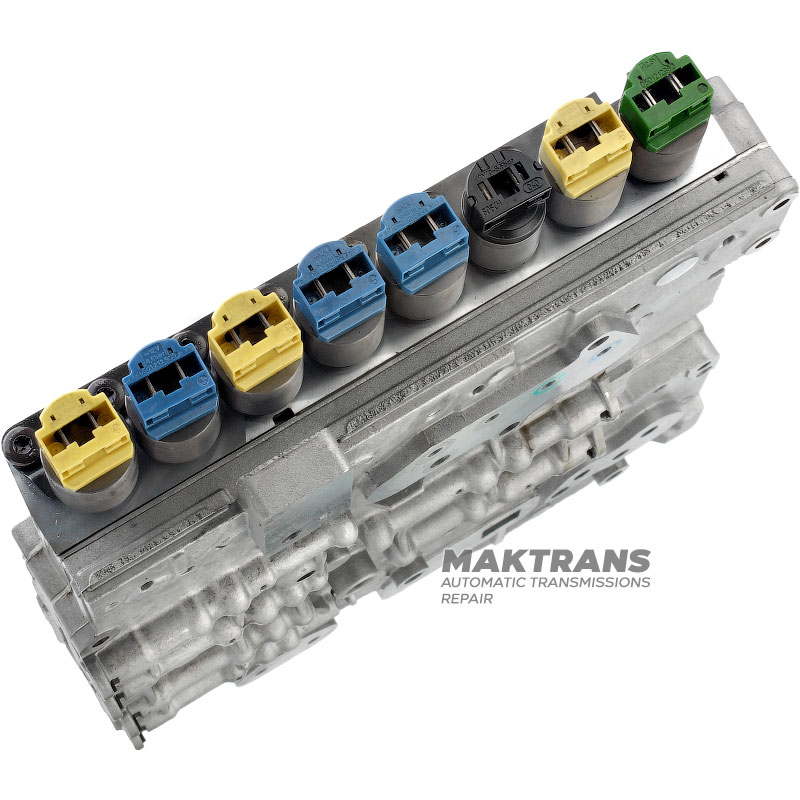 Valve body complete with solenoids ZF 6HP19 6HP26 6HP32 E-Shift — separator plate 035 (1068327141)