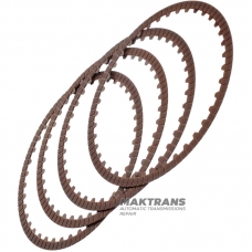 Set of friction discs B08 Brake NISSAN GE9R01A / JATCO JR913E, Mercedes-Benz 725.0 A 7252720026 - 4 discs (ext.Ø 169 mm, thickness 1.65 mm, 36 teeth)