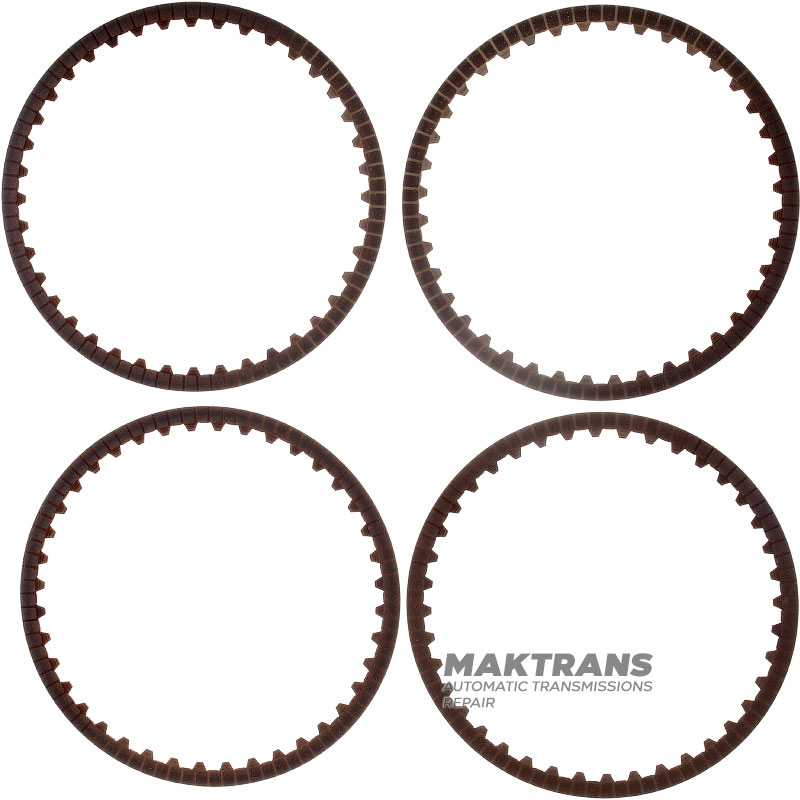 Set of friction discs B08 Brake NISSAN GE9R01A / JATCO JR913E, Mercedes-Benz 725.0 A 7252720026 - 4 discs (ext.Ø 169 mm, thickness 1.65 mm, 36 teeth)