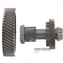 The main pair of helical gears of the Aisin Warner TG81-SC differential is an intermediate shaft with 15 teeth (ext.Ø 67.45 mm, 3 notches) / 48 teeth (ext.Ø 134.60 mm, 1 notch), differential gear with 52 teeth (ext.Ø 205.80 mm, 2 notches)