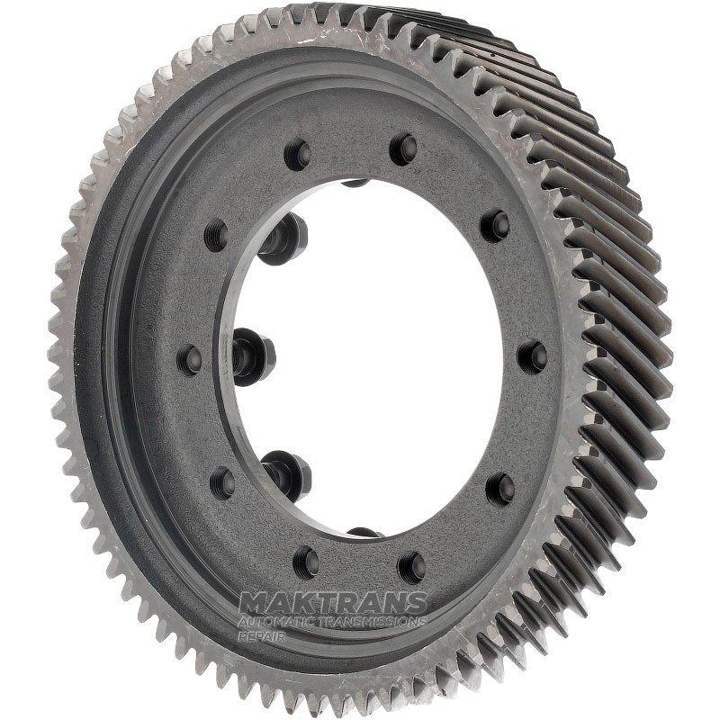 Helical gear differential MAZDA 4EAT-G G4AEL G4AHL GF4AEL (G4EAT, GF4EAT) — 71 teeth (outer Ø 207.80 mm, 1 notch), 10 mounting holes