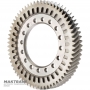 FORD HF45 HF55 eCVT differential helical gear PZ18-7F343-BB — 64 teeth (ext.Ø 248.75 mm, 2 notches, width 34.70 mm), 16 mounting holes