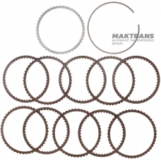 Set of steel and friction discs Overdrive Clutch Hyundai / KIA A8LF1 454254G100 - (10 friction discs, total thickness of the set 22.60 mm)