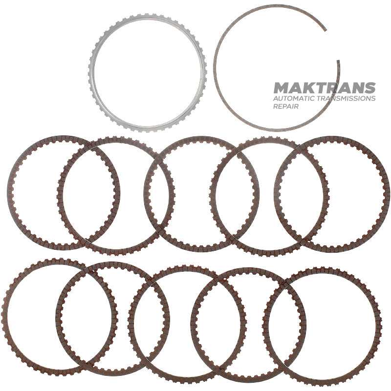 Set of steel and friction discs Overdrive Clutch Hyundai / KIA A8LF1 454254G100 - (10 friction discs, total thickness of the set 22.60 mm)