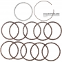 Set of steel and friction discs Overdrive Clutch Hyundai / KIA A8LF1 454254G100 - (10 friction discs, total thickness of the set 22.60 mm)