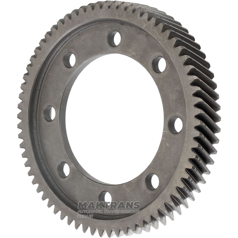 JATCO JF402E, JF405E differential helical gear 96567758 - 68 teeth (ext.Ø 170 mm, 1 notch), 8 mounting holes