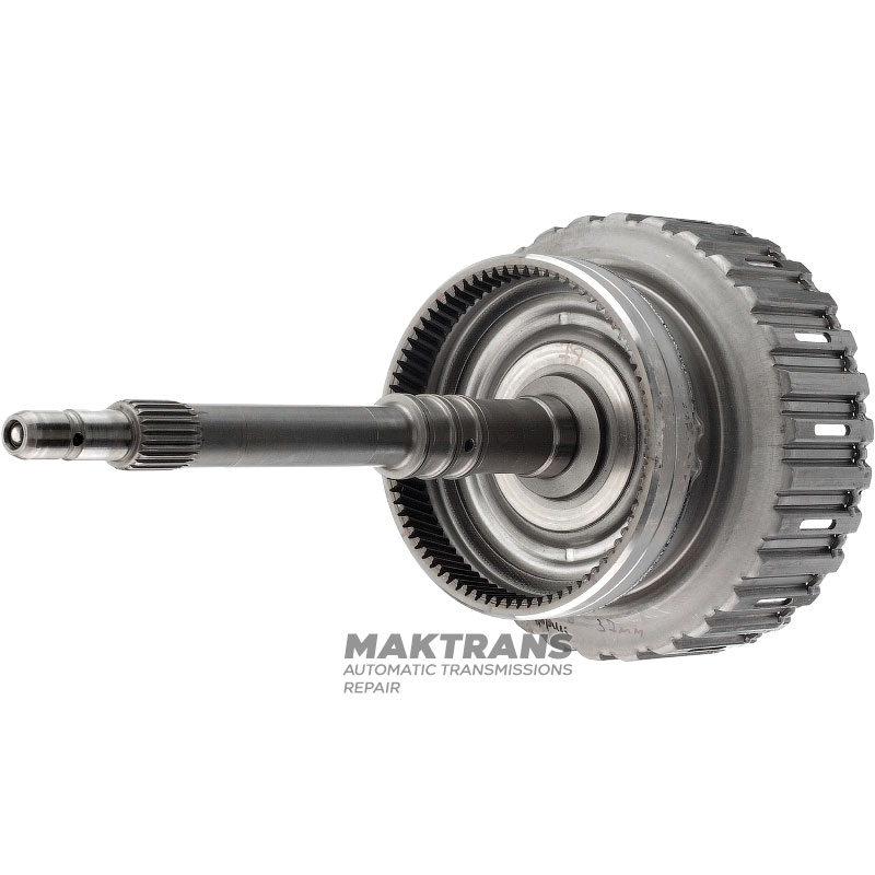 K2 Clutch Input Shaft/Drum (Empty, No Discs) 722.6 Mercedes-Benz A210270012 - 360mm Overall Height, 78 Tooth Ring Gear, For K2 Clutch Pack 6 Friction Discs (Piston to Snap Ring 37mm)