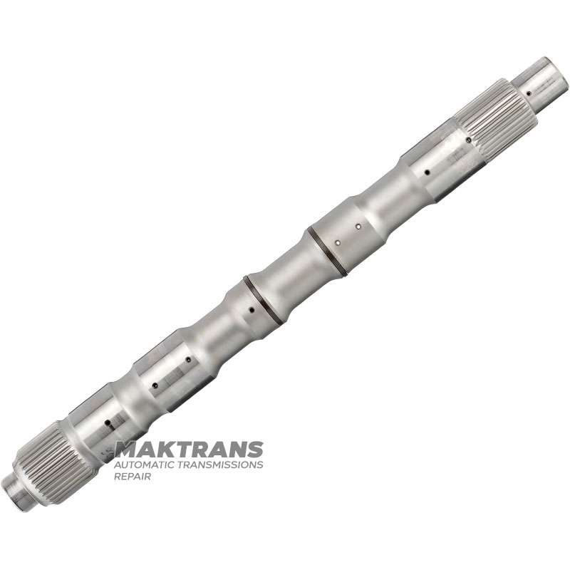 Input shaft (secondary shaft) RE5R05A JR507E JR509E 3148190X07 3148190X04 — shaft length 374 mm, 32 splines (outer Ø 32.40 mm) / 36 splines (outer Ø 37.60 mm)