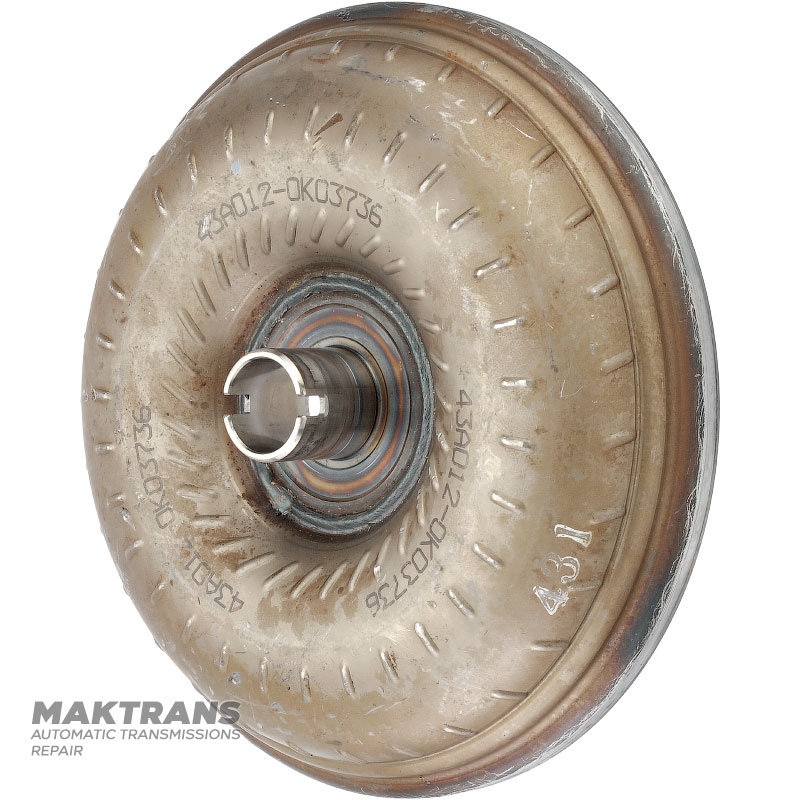 Pump wheel of the Aisin Warner AW 55-50SN torque converter — 43A012 neck height 38 mm (outer Ø 38 mm), outer Ø of the housing 275.50 mm