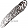 Set of steel and friction discs B1 Reverse Brake RE5R05A 31662-95X00 - 6 friction discs (40 teeth), total thickness of the set 23.70 mm